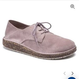 New Birkenstock Gary Lavender Blush Suede Shoes